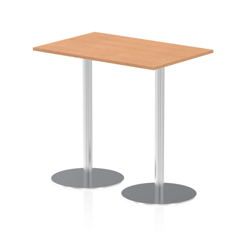 Roma Rectangular Poseur Table Silver Leg - Image 11