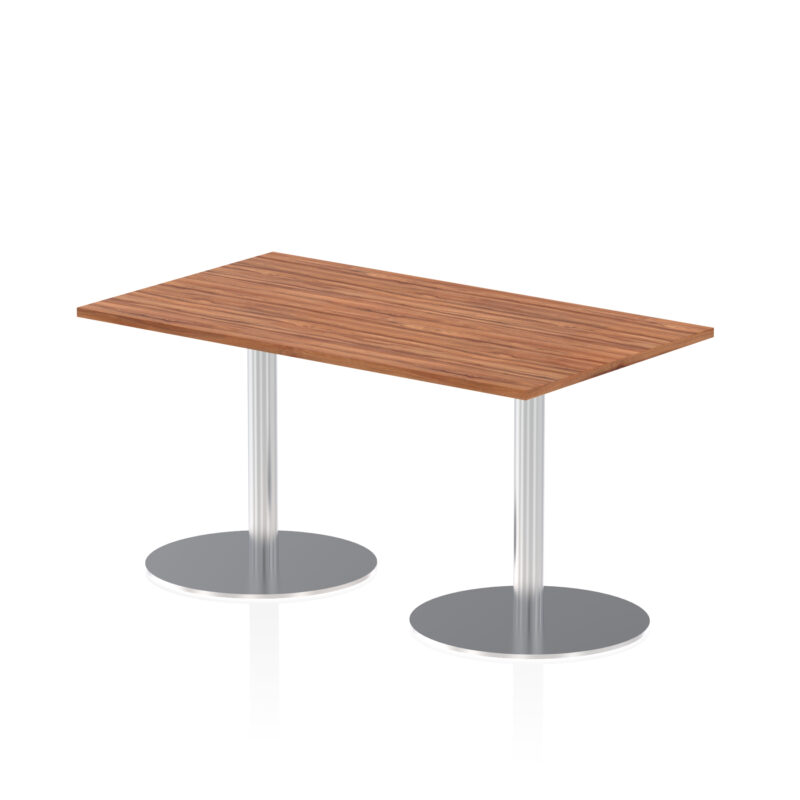 Roma Rectangular Poseur Table Silver Leg - Image 14