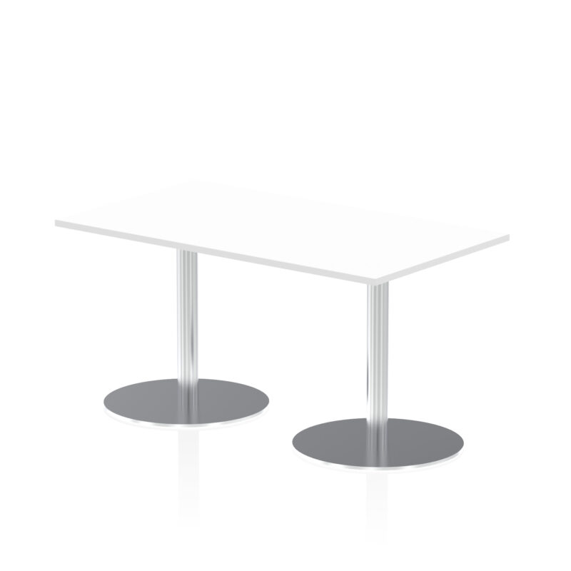 Roma Rectangular Poseur Table Silver Leg - Image 15