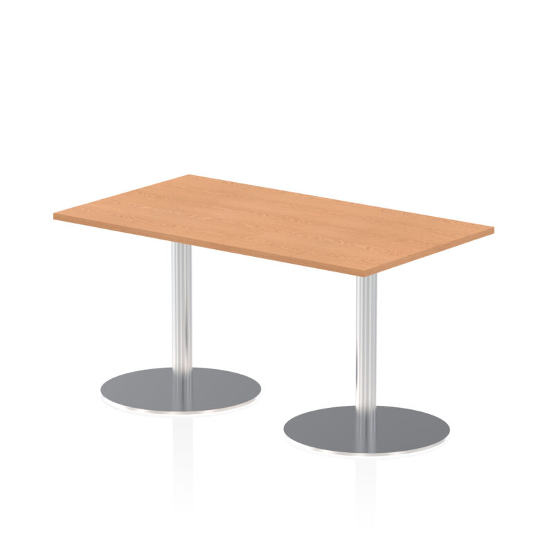 Roma Rectangular Poseur Table Silver Leg - Image 17
