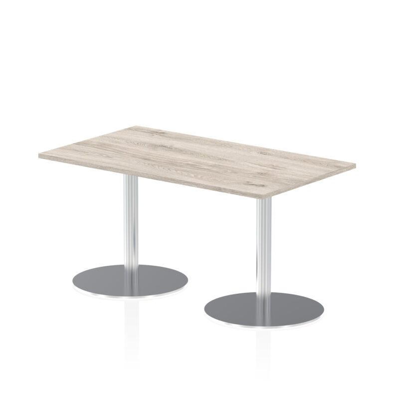 Roma Rectangular Poseur Table Silver Leg - Image 18
