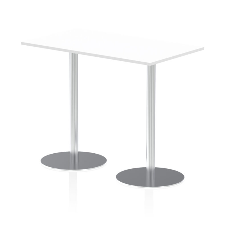 Roma Rectangular Poseur Table Silver Leg - Image 21