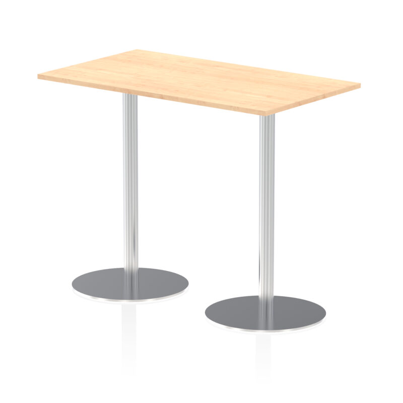 Roma Rectangular Poseur Table Silver Leg - Image 22
