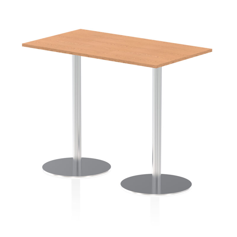 Roma Rectangular Poseur Table Silver Leg - Image 23
