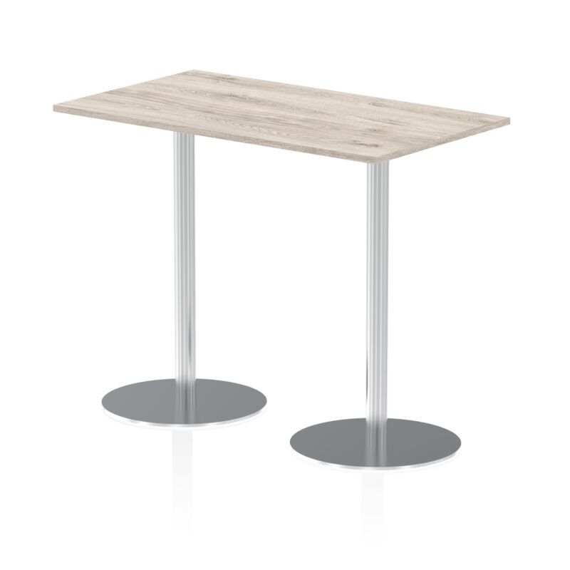 Roma Rectangular Poseur Table Silver Leg - Image 24