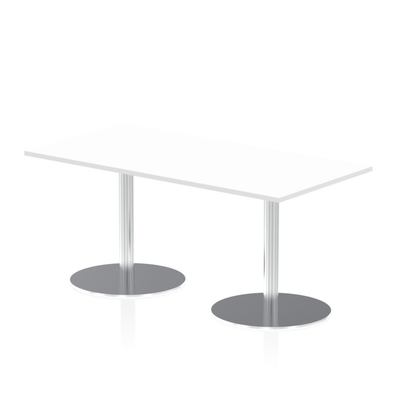 Roma Rectangular Poseur Table Silver Leg - Image 27