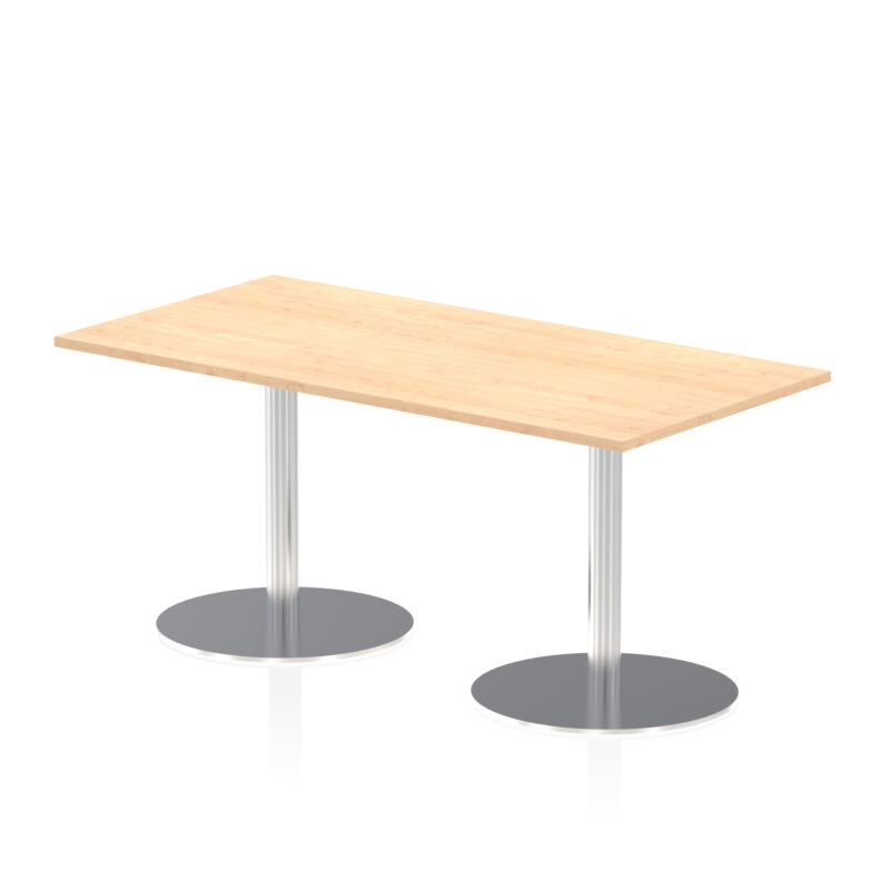 Roma Rectangular Poseur Table Silver Leg - Image 28