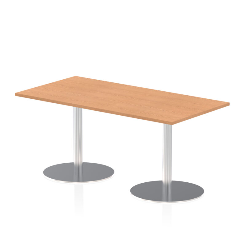 Roma Rectangular Poseur Table Silver Leg - Image 29