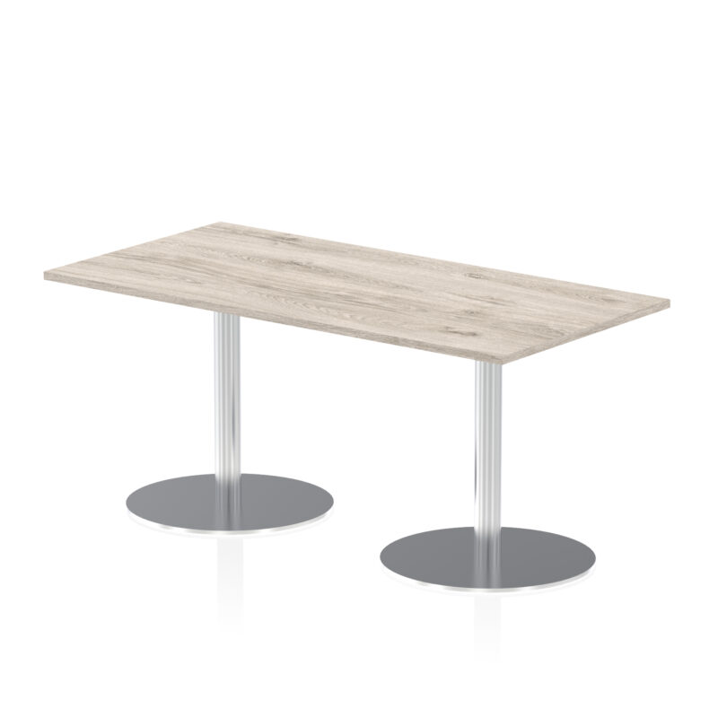Roma Rectangular Poseur Table Silver Leg - Image 30