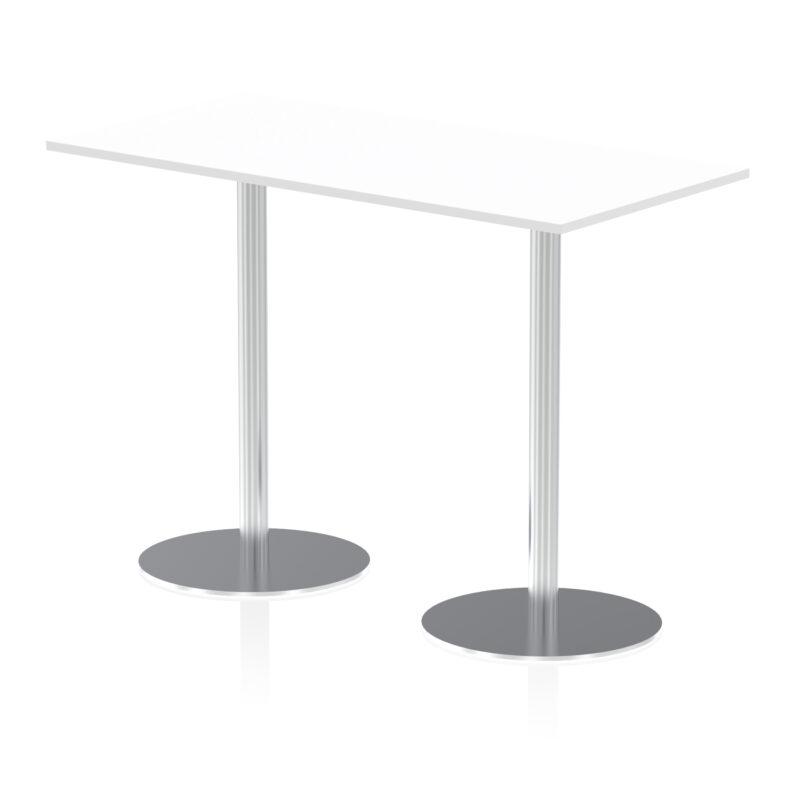 Roma Rectangular Poseur Table Silver Leg - Image 33