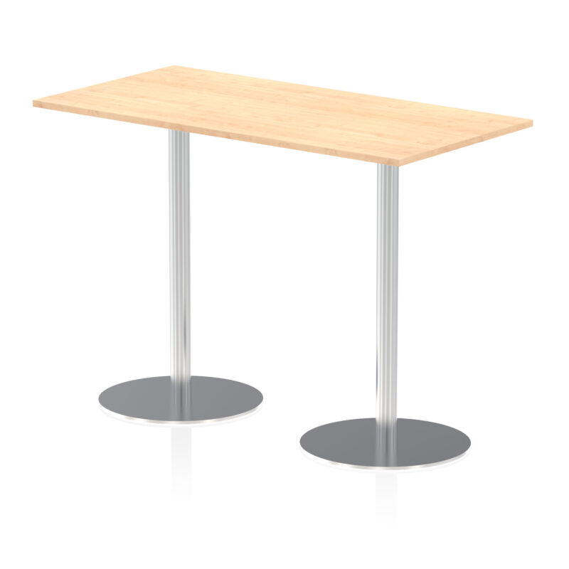 Roma Rectangular Poseur Table Silver Leg - Image 34