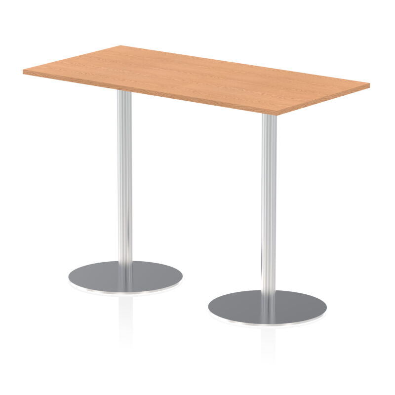 Roma Rectangular Poseur Table Silver Leg - Image 35