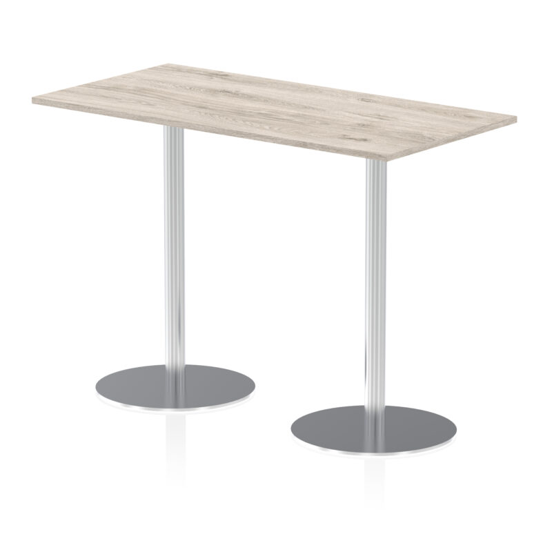 Roma Rectangular Poseur Table Silver Leg - Image 36