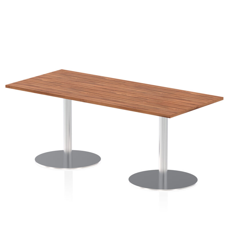Roma Rectangular Poseur Table Silver Leg - Image 38