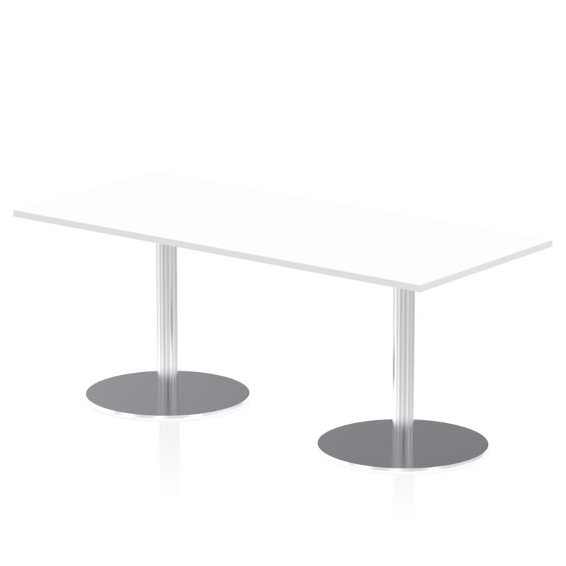 Roma Rectangular Poseur Table Silver Leg - Image 39