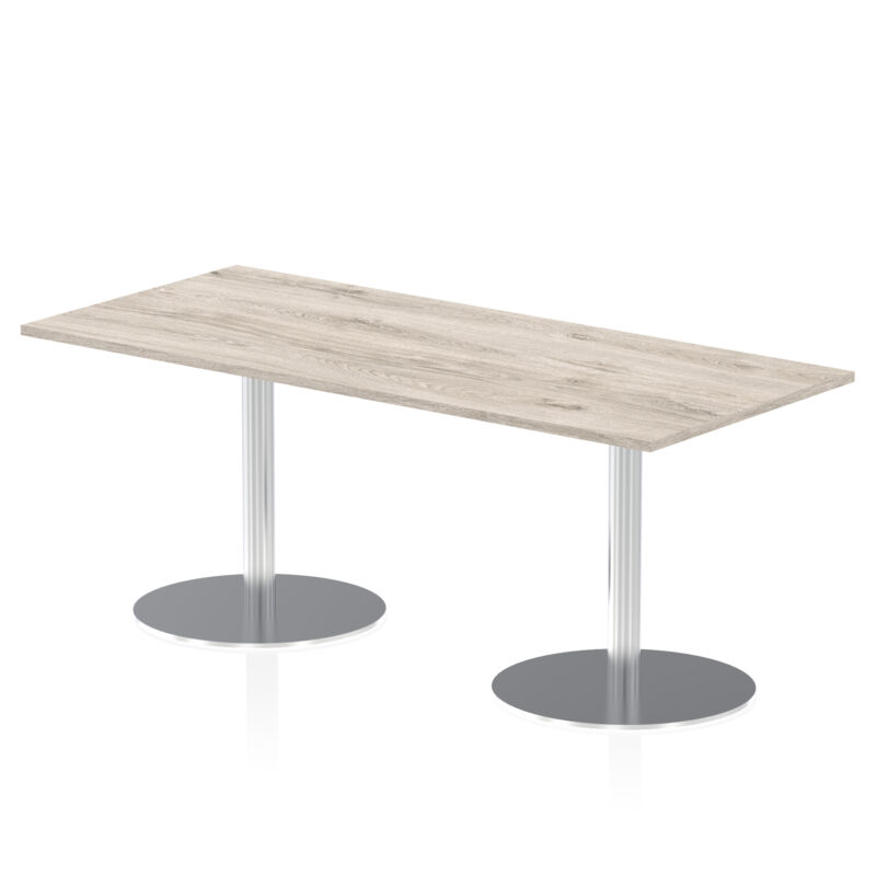 Roma Rectangular Poseur Table Silver Leg - Image 42