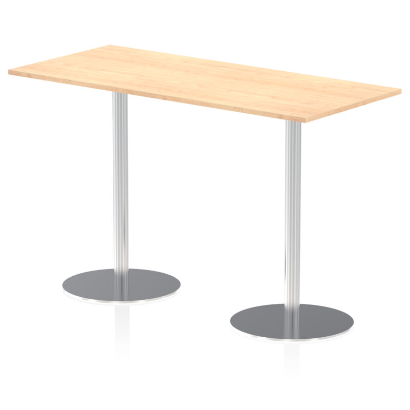 Roma Rectangular Poseur Table Silver Leg - Image 46