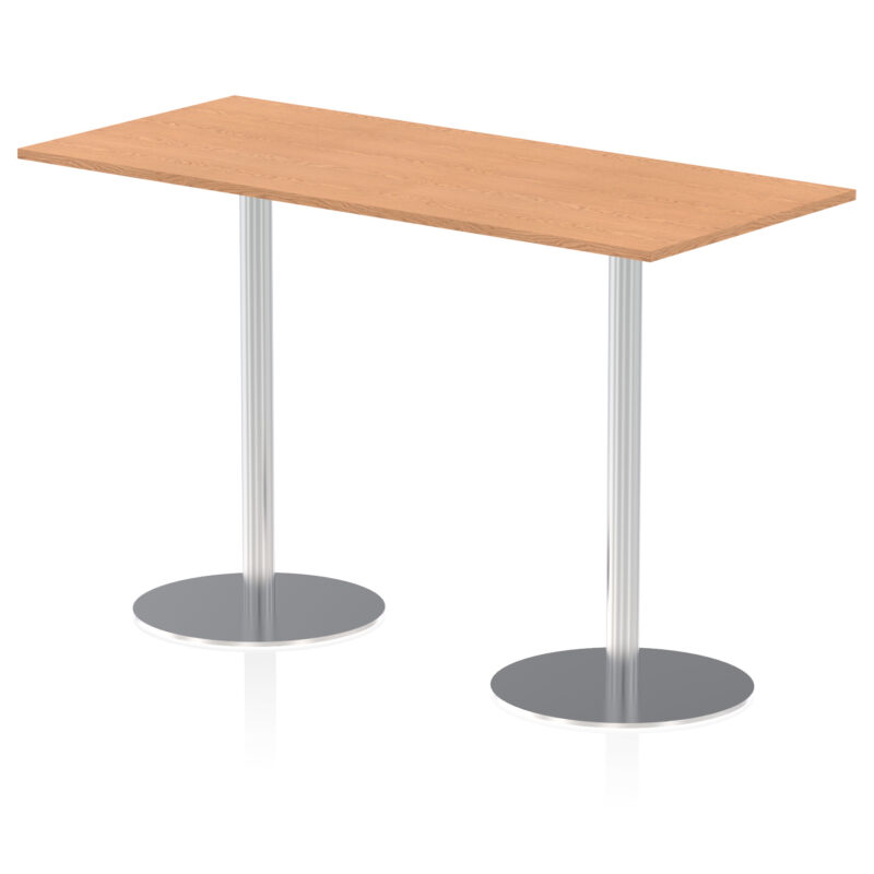 Roma Rectangular Poseur Table Silver Leg - Image 47