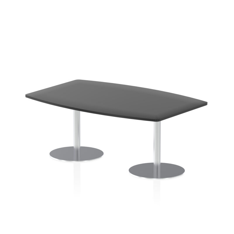 Roma High Gloss Boardroom Table Silver Leg