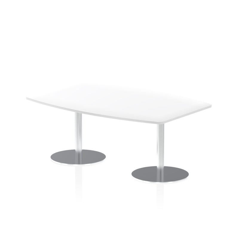 Roma High Gloss Boardroom Table Silver Leg - Image 2