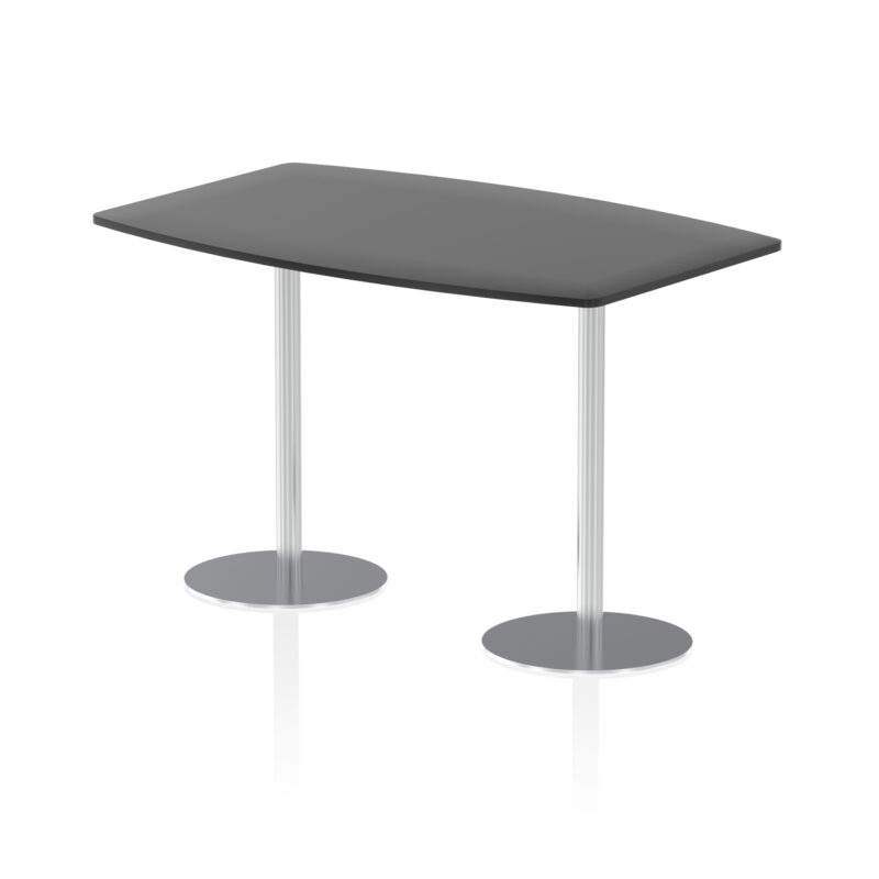 Roma High Gloss Boardroom Table Silver Leg - Image 3