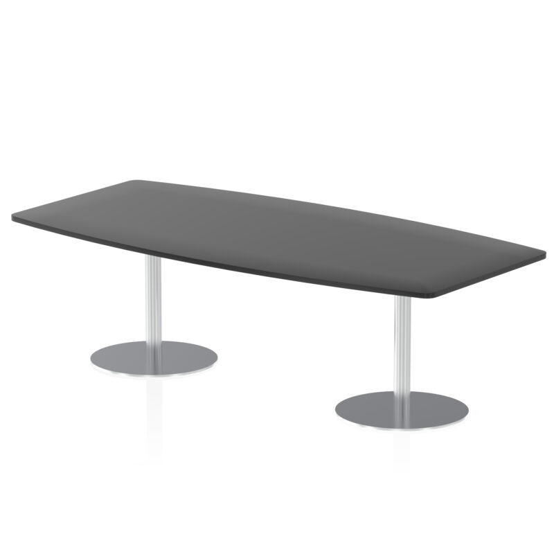 Roma High Gloss Boardroom Table Silver Leg - Image 5