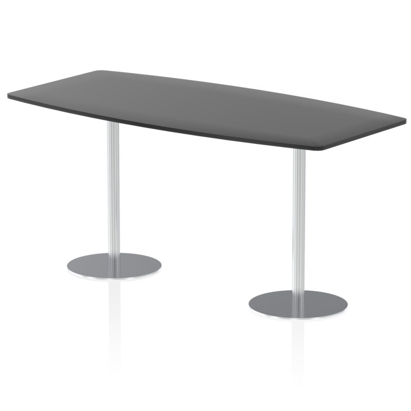 Roma High Gloss Boardroom Table Silver Leg - Image 7