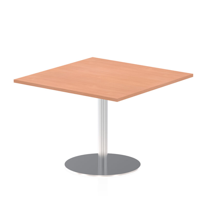 Roma Square Poseur Table Silver Leg - Image 13