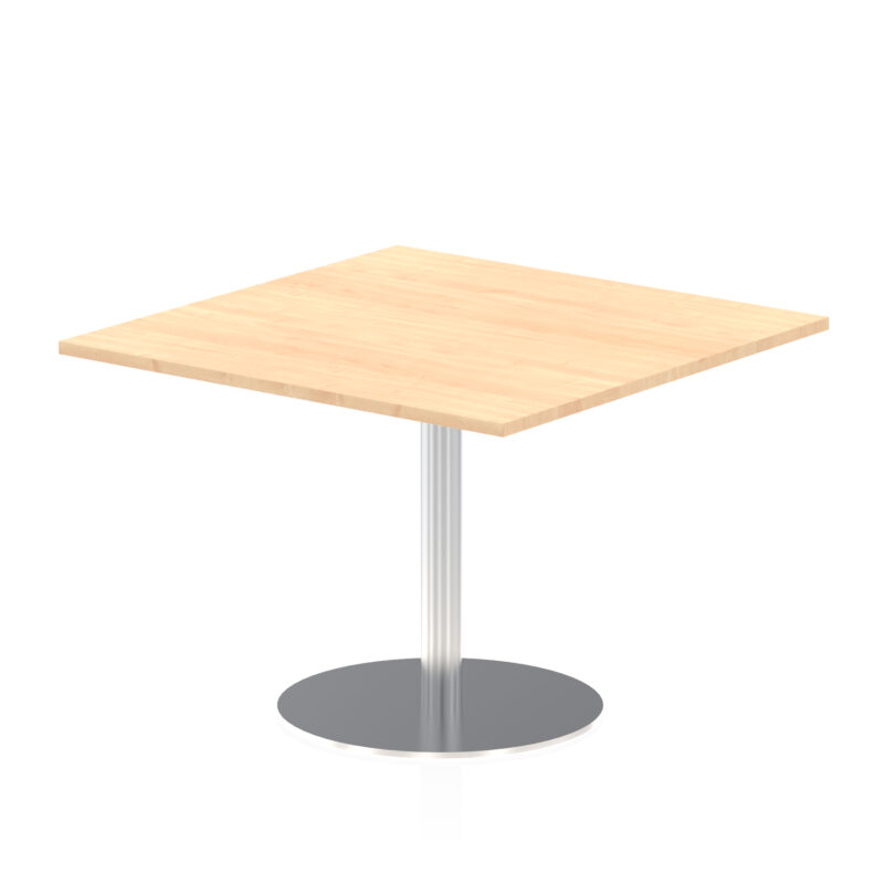 Roma Square Poseur Table Silver Leg - Image 16