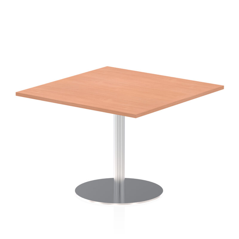 Roma Square Poseur Table Silver Leg - Image 25