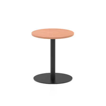 Roma Round Poseur Table Black Leg