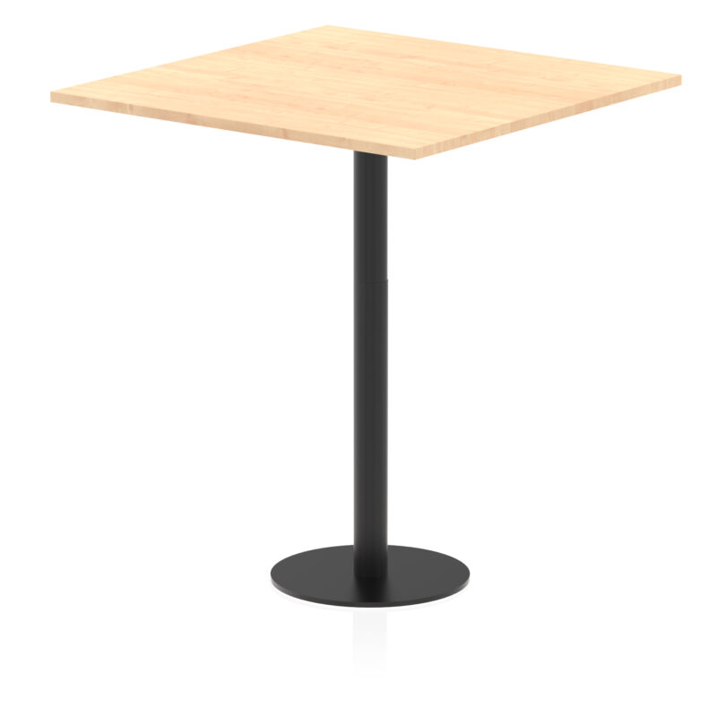 Roma Square Poseur Table Black Leg - Image 34