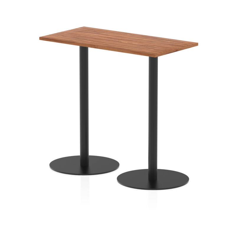 Roma Slimline Rectangular Poseur Table Black Leg - Image 8