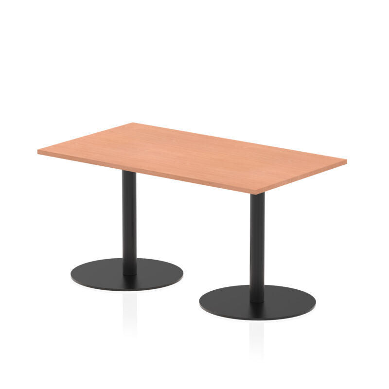 Roma Rectangular Poseur Table Black Leg - Image 13