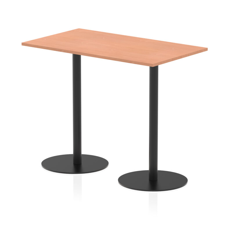 Roma Rectangular Poseur Table Black Leg - Image 19