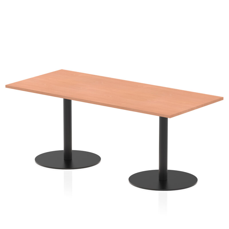 Roma Rectangular Poseur Table Black Leg - Image 37