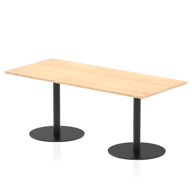 Roma Rectangular Poseur Table Black Leg - Image 40