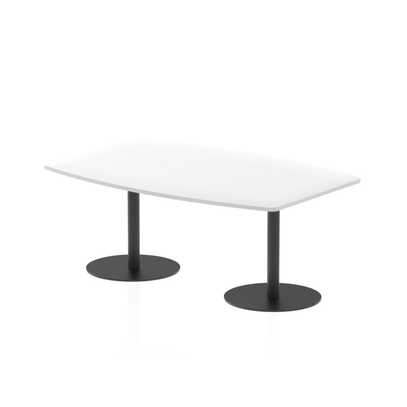 Roma High Gloss Boardroom Table Black Leg - Image 2