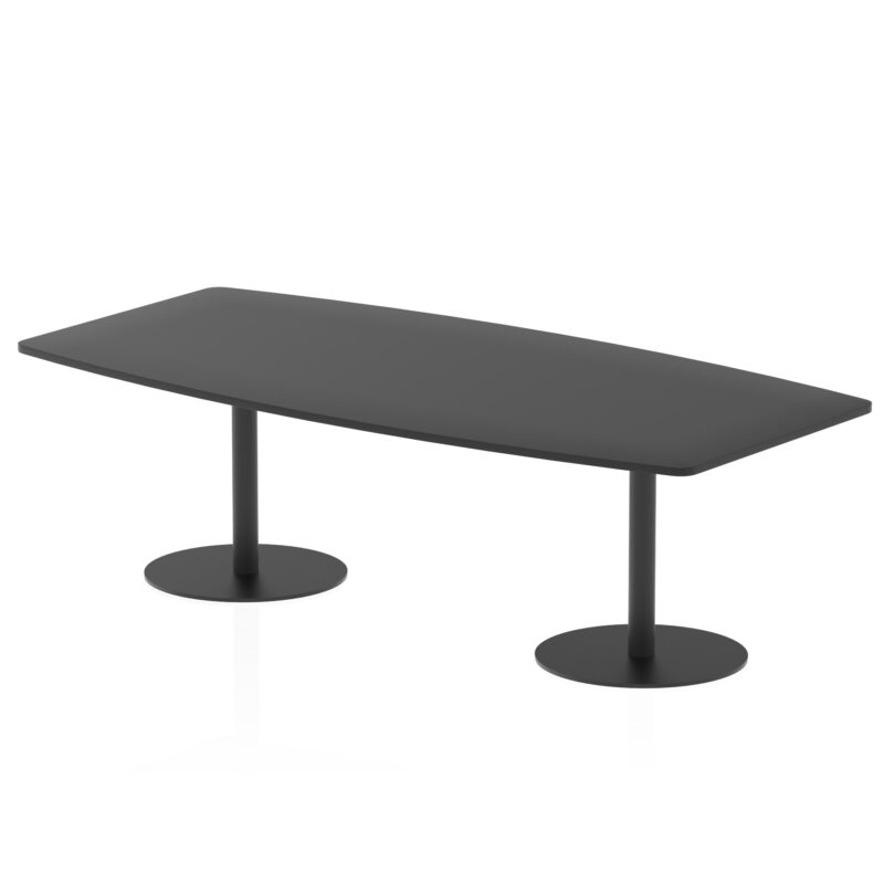 Roma High Gloss Boardroom Table Black Leg - Image 5