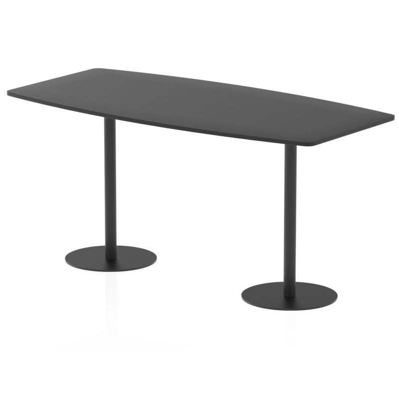 Roma High Gloss Boardroom Table Black Leg - Image 7