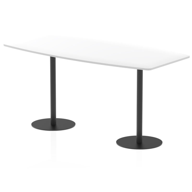 Roma High Gloss Boardroom Table Black Leg - Image 8