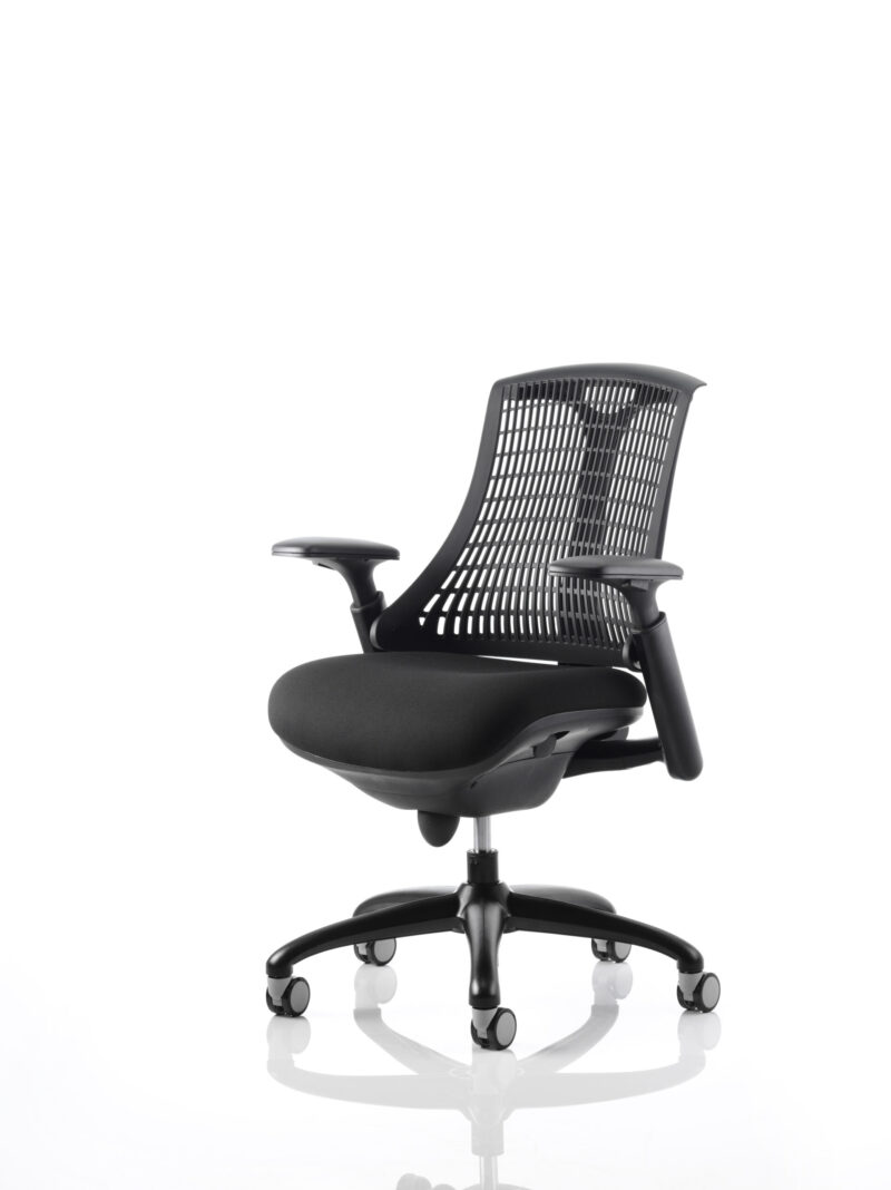 Shift Medium Back Black Frame Task Operator Office Chair with Arms - Image 32