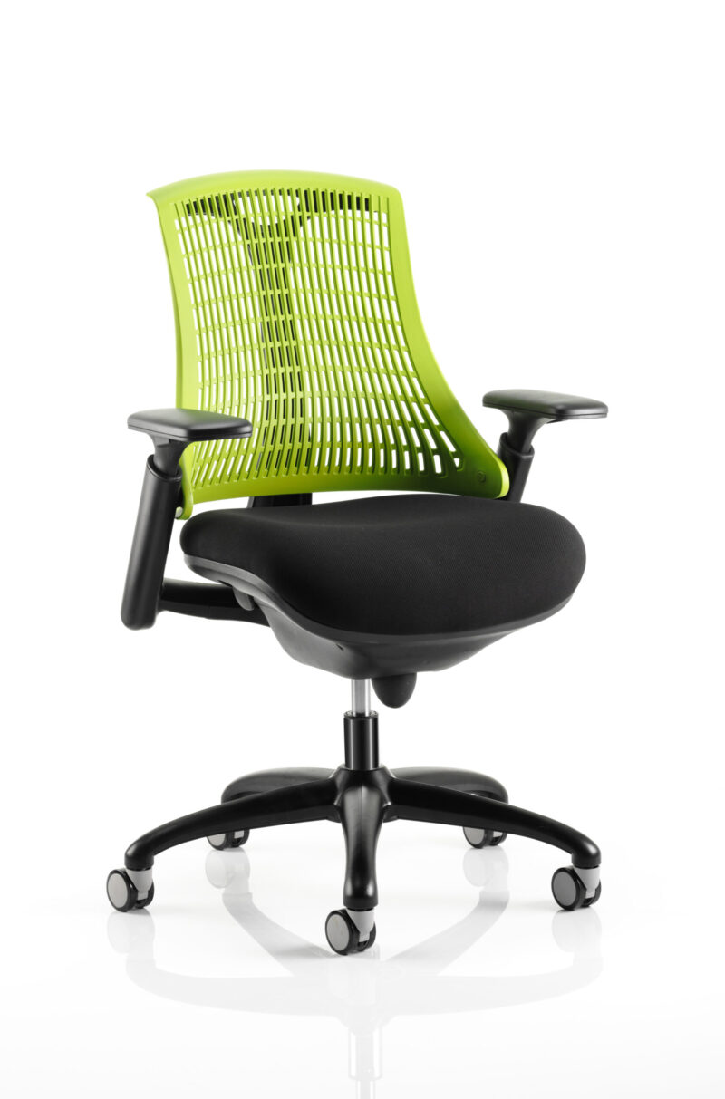 Shift Medium Back Black Frame Task Operator Office Chair with Arms - Image 38
