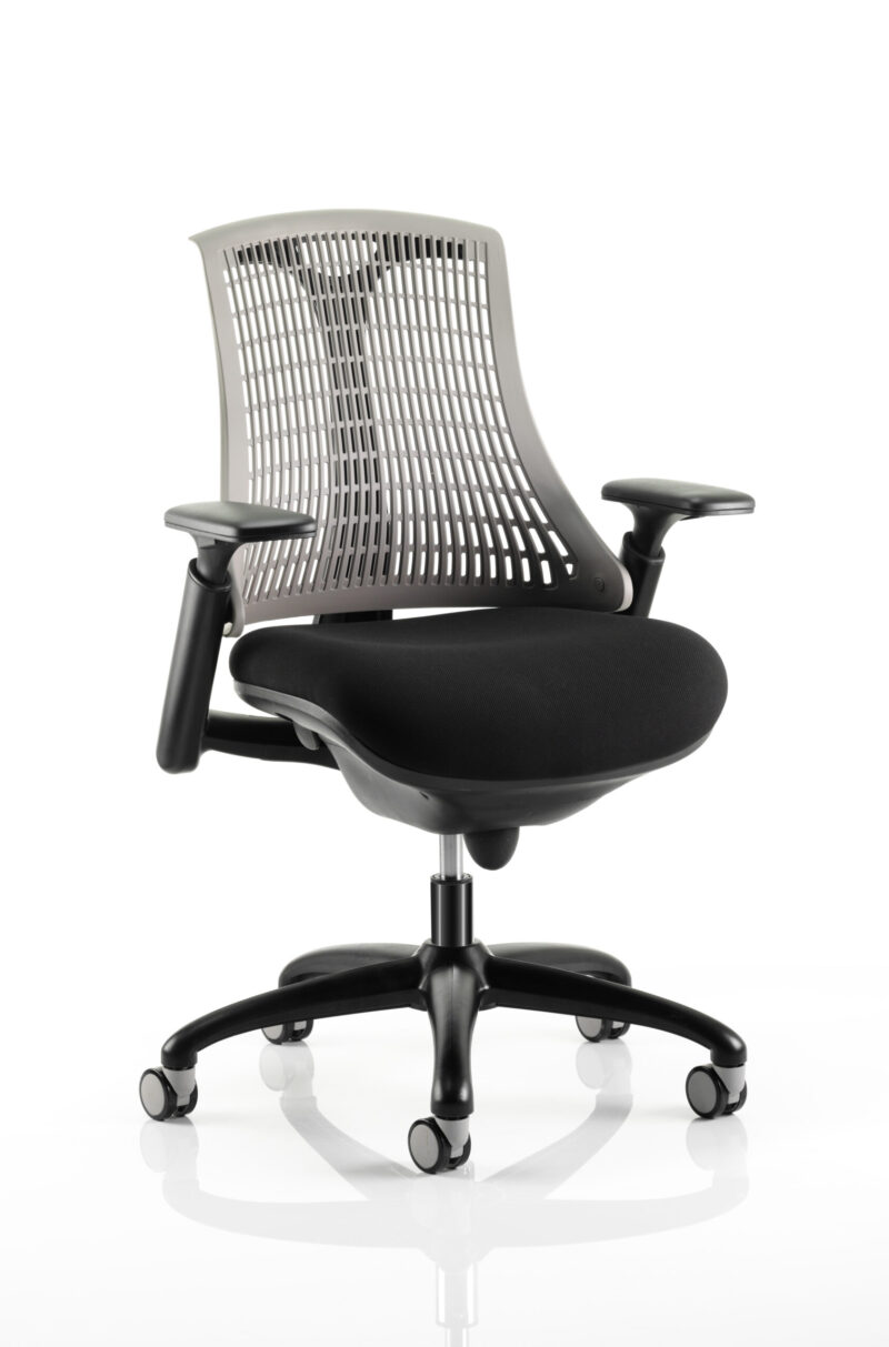 Shift Medium Back Black Frame Task Operator Office Chair with Arms - Image 44