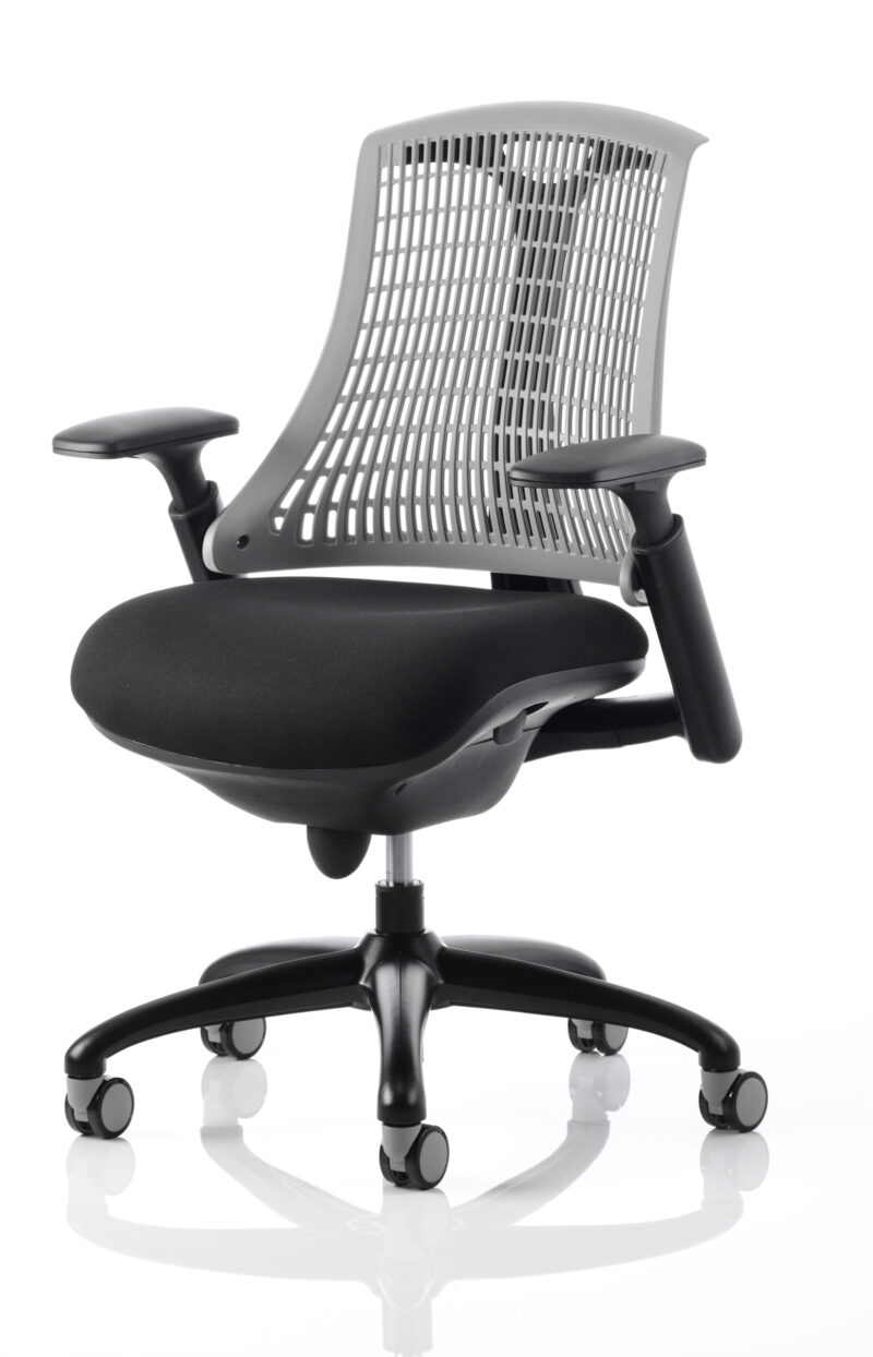 Shift Medium Back Black Frame Task Operator Office Chair with Arms - Image 45