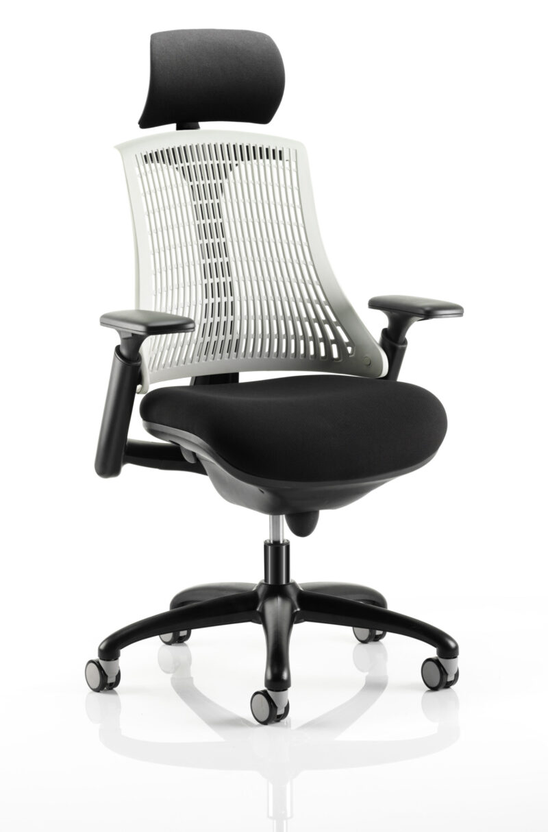 Shift Medium Back Black Frame Task Operator Office Chair with Arms - Image 3