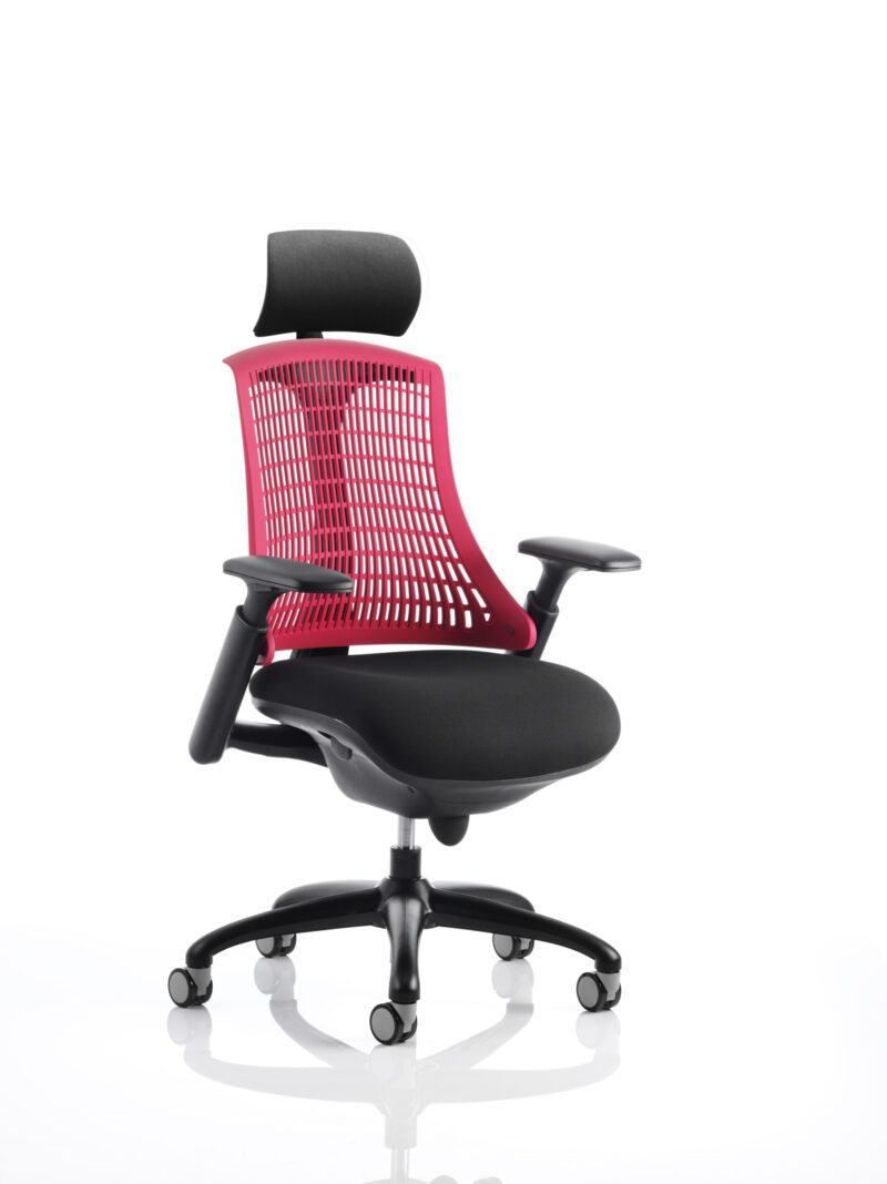 Shift Medium Back Black Frame Task Operator Office Chair with Arms - Image 5