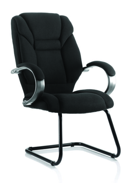 Highland High Back Cantilever Visitor Chair with Arms