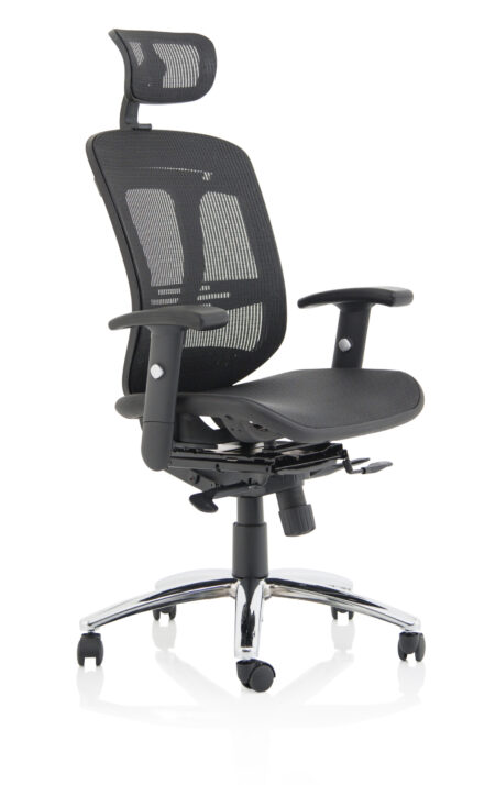 Illusion II Mesh Back Task Operator Office Chair with Height Adjustable Arms