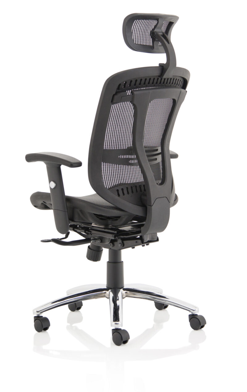 Illusion II Mesh Back Task Operator Office Chair with Height Adjustable Arms - Image 5